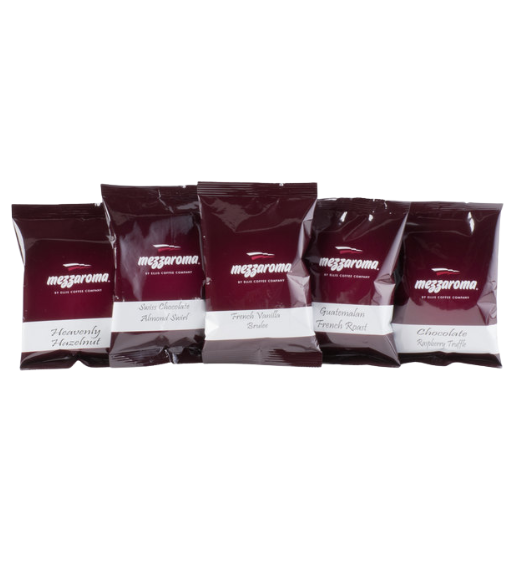 Ellis Mezzaroma 2.5 oz. Coffee Packet Sampler - 10/Box