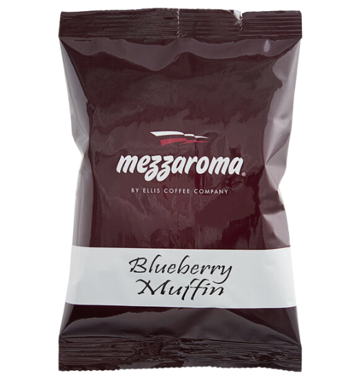 Ellis Mezzaroma Blueberry Muffin Coffee Packet 2.5 oz. - 24/Case