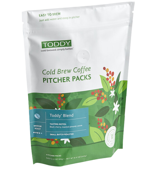 Toddy Blend Decaf Cold Brew Coffee Pitcher Packs 0.75 Gallon