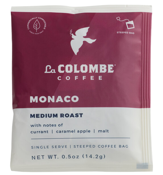 La Colombe Monaco Blend Coffee Single Serve Bag - 100/Case
