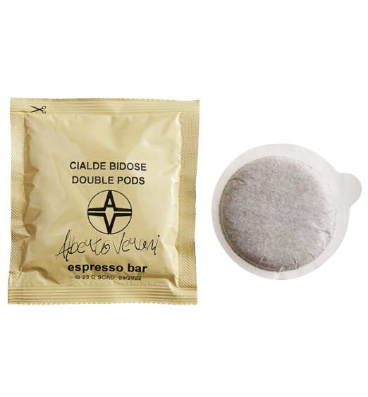 Caffe Verani Imported Italian Double-Shot Decaf Espresso Pods - 100/Box
