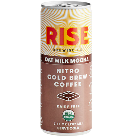 Rise Brewing Co. Organic Oat Milk Mocha Nitro Cold Brew Coffee 7 fl. oz. - 12/Case