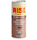Load image into Gallery viewer, Rise Brewing Co. Organic Oat Milk Mocha Nitro Cold Brew Coffee 7 fl. oz. - 12/Case
