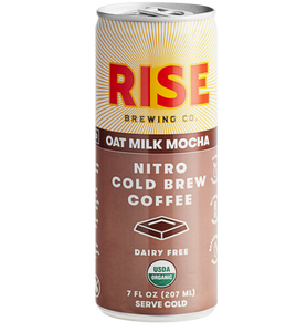 Rise Brewing Co. Organic Oat Milk Mocha Nitro Cold Brew Coffee 7 fl. oz. - 12/Case