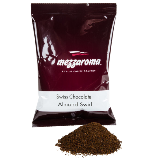 Ellis Mezzaroma 2.5 oz. Swiss Chocolate Almond Coffee Packet - 24/Case