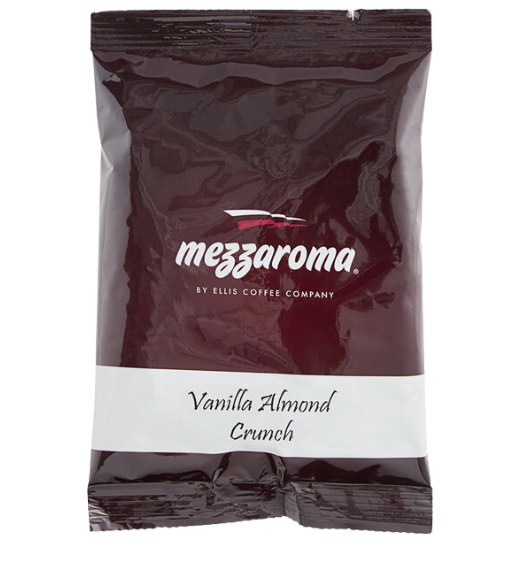 Ellis Mezzaroma Vanilla Almond Crunch Coffee Packet 2.5 oz. - 24/Case