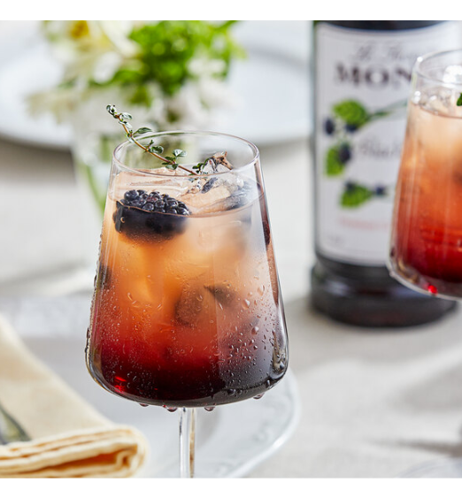 Monin Premium Blackberry Flavoring / Fruit Syrup 1 Liter