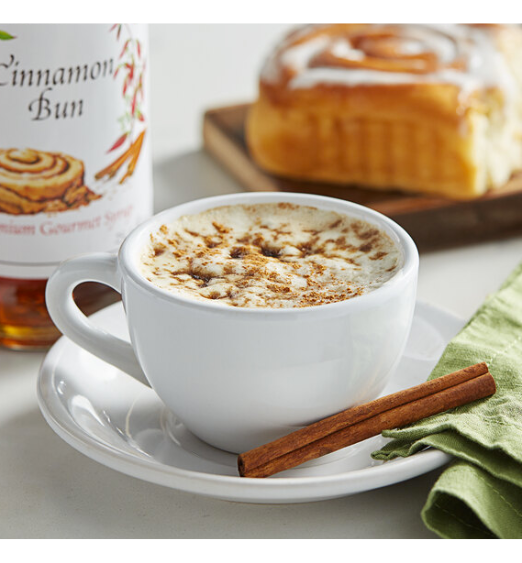 Monin Premium Cinnamon Bun Flavoring Syrup 750 mL