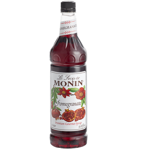 Monin Premium Pomegranate Flavoring / Fruit Syrup 1 Liter