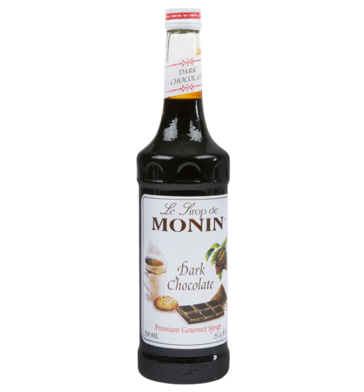 Monin Premium Dark Chocolate Flavoring Syrup 750 mL