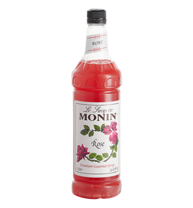 Monin Premium Rose Flavoring Syrup 1 Liter