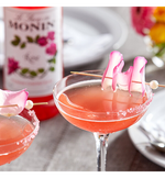 Load image into Gallery viewer, Monin Premium Rose Flavoring Syrup 1 Liter
