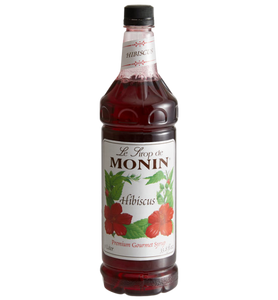 Monin Premium Hibiscus Flavoring Syrup 1 Liter