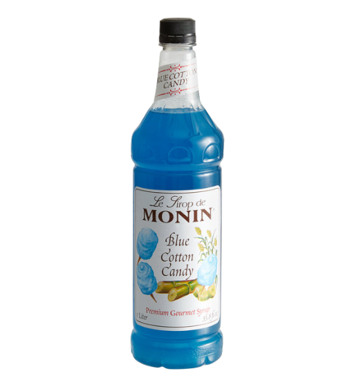 Monin Premium Blue Cotton Candy Flavoring Syrup 1 Liter