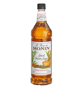 Monin Premium Spiced Brown Sugar Flavoring Syrup 1 Liter