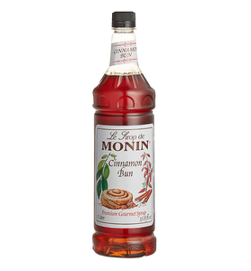 Monin Premium Cinnamon Bun Flavoring Syrup 1 Liter