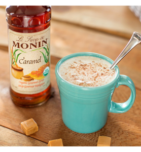 Monin Organic Caramel Flavoring Syrup 750 mL