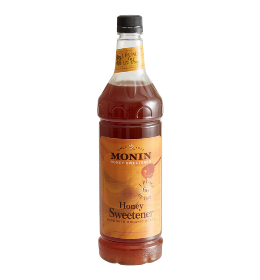 Monin Premium Honey Sweetener Syrup 1 Liter