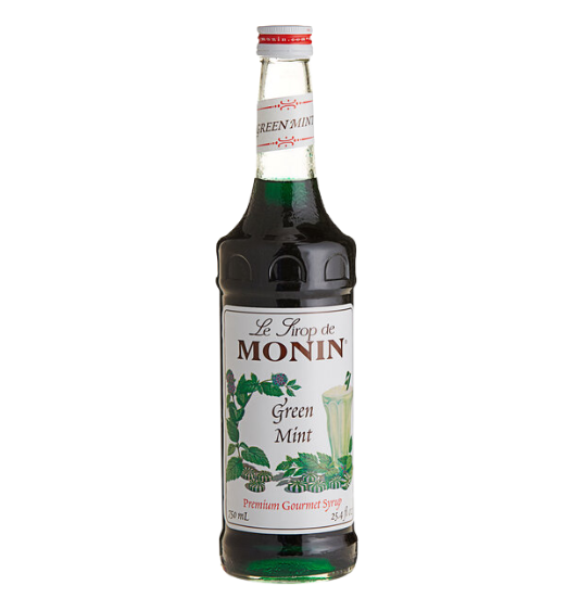 Monin Premium Green Mint Flavoring Syrup 750 mL
