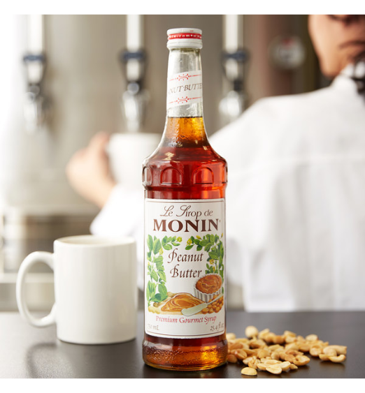 Monin Premium Peanut Butter Flavoring Syrup 750 mL