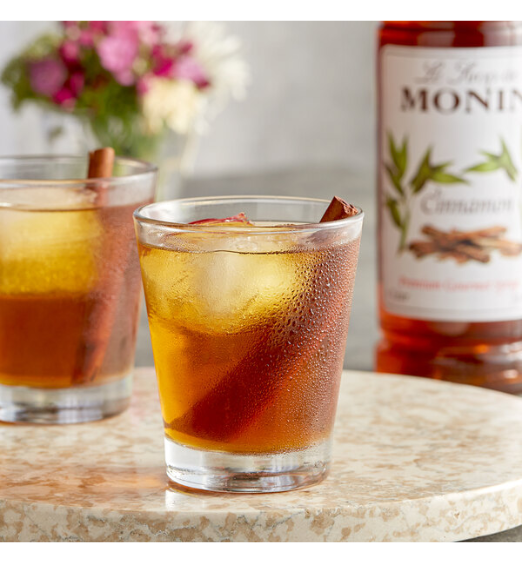 Monin Premium Cinnamon Flavoring Syrup 1 Liter