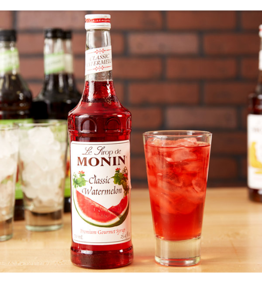 Monin Premium Classic Watermelon Flavoring Syrup 750 mL