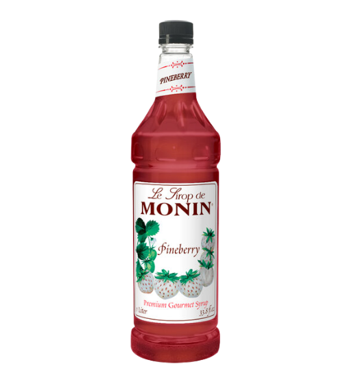 Monin Premium Pineberry Flavoring Syrup 1 Liter
