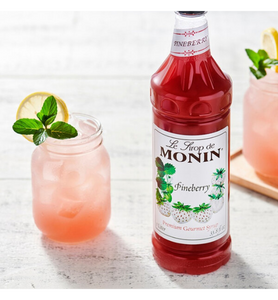 Monin Premium Pineberry Flavoring Syrup 1 Liter