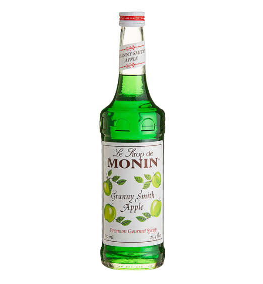 Monin Premium Granny Smith Apple Flavoring / Fruit Syrup 750 mL