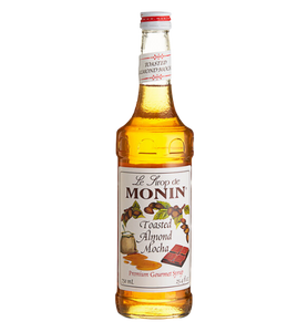 Monin Premium Toasted Almond Mocha Flavoring Syrup 750 mL