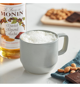 Monin Premium Toasted Almond Mocha Flavoring Syrup 750 mL