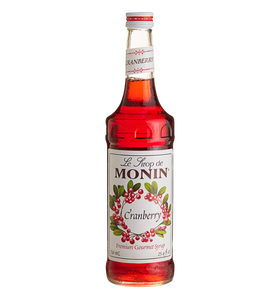 Monin Premium Cranberry Flavoring / Fruit Syrup 750 mL