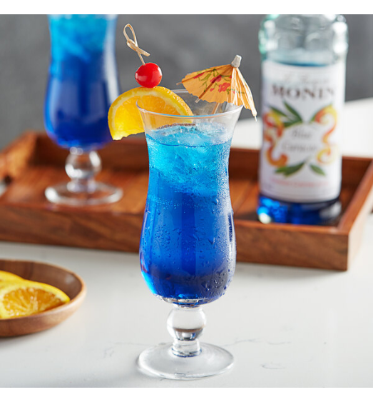 Monin Premium Blue Curacao Flavoring Syrup 750 mL