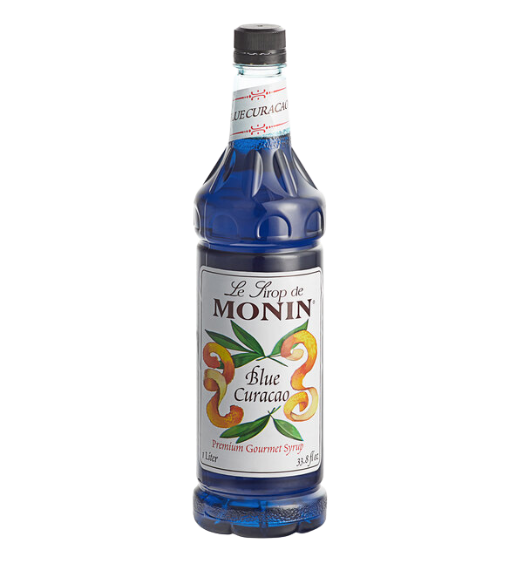 Monin Premium Blue Curacao Flavoring Syrup 1 Liter