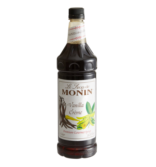 Monin Premium Vanilla Creme Flavoring Syrup 1 Liter