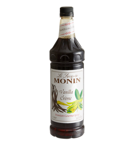 Monin Premium Vanilla Creme Flavoring Syrup 1 Liter