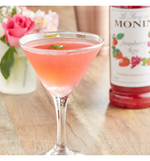 Load image into Gallery viewer, Monin Premium Strawberry Rose Flavoring Syrup 1 Liter

