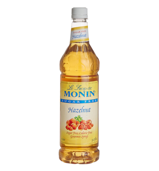 Monin Sugar Free Hazelnut Flavoring Syrup 1 Liter