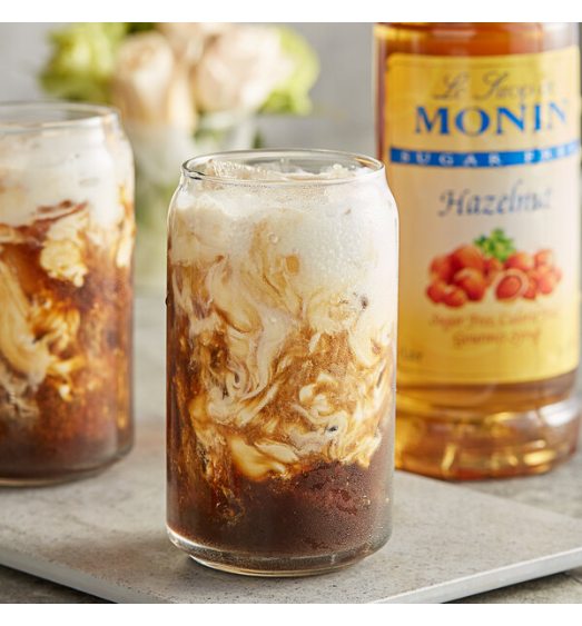 Monin Sugar Free Hazelnut Flavoring Syrup 1 Liter