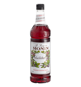 Monin Premium Huckleberry Flavoring / Fruit Syrup 1 Liter