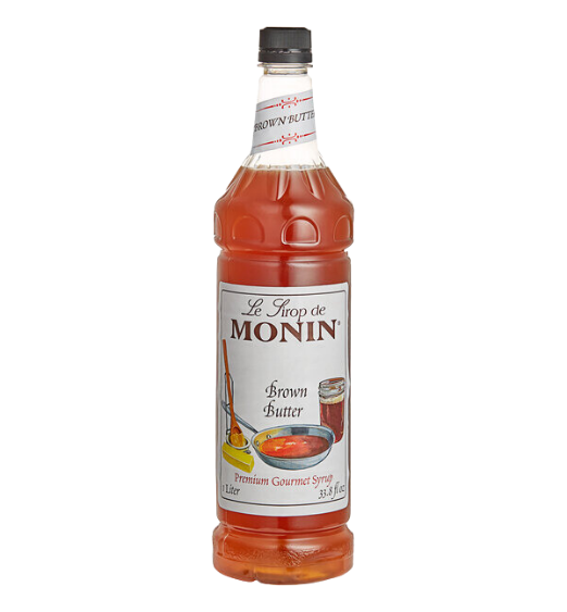 Monin Premium Brown Butter Flavoring Syrup 1 Liter