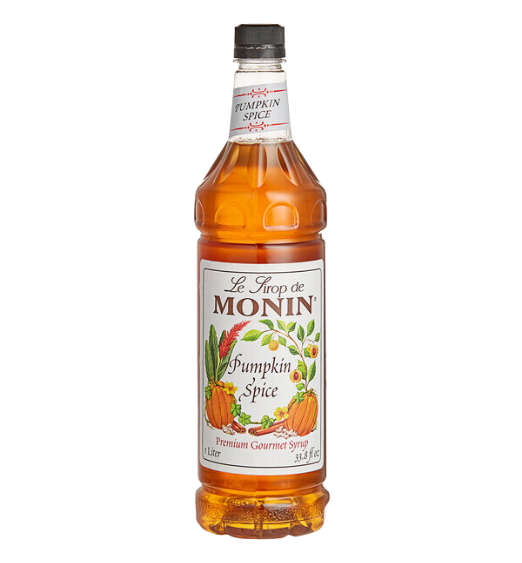 Monin Premium Pumpkin Spice Flavoring Syrup 1 Liter