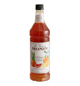 Monin Premium Winter Citrus Flavoring Syrup 1 Liter