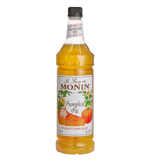 Monin Premium Pumpkin Pie Flavoring Syrup 1 Liter