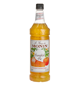 Monin Premium Pumpkin Pie Flavoring Syrup 1 Liter