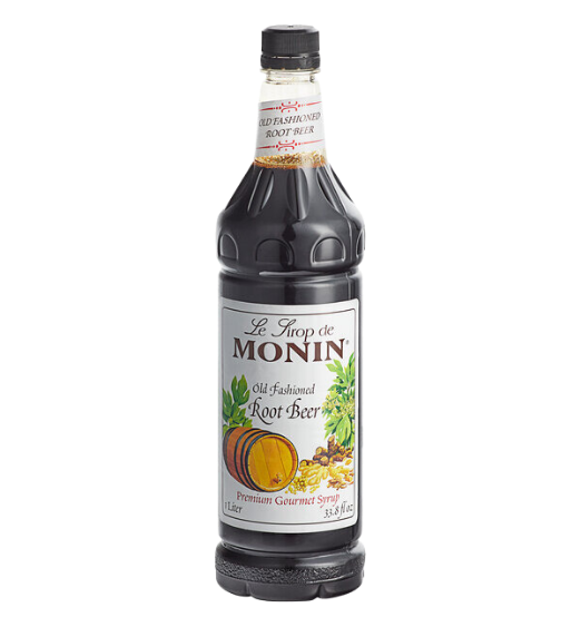 Monin Premium Old Fashioned Root Beer Flavoring Syrup 1 Liter