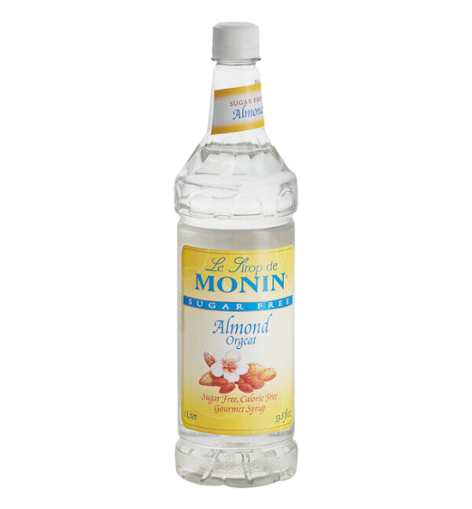 Monin Sugar Free Almond (Orgeat) Flavoring Syrup 1 Liter