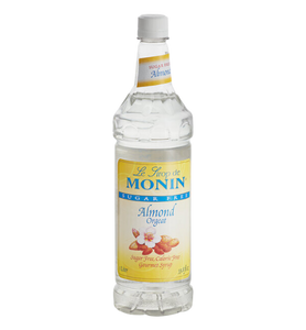 Monin Sugar Free Almond (Orgeat) Flavoring Syrup 1 Liter