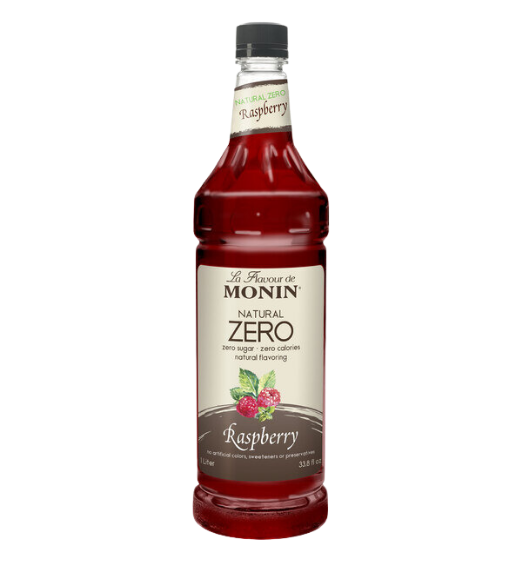 Monin Zero Calorie Natural Raspberry Flavoring Syrup 1 Liter