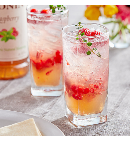 Monin Zero Calorie Natural Raspberry Flavoring Syrup 1 Liter – Lobo ...